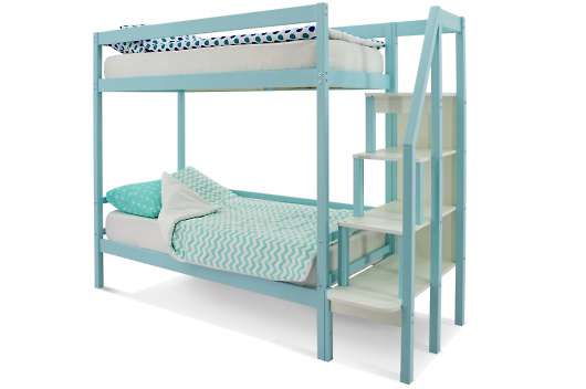 Детская двухъярусная кровать Svogen мятный - купить за 25990.00 руб.