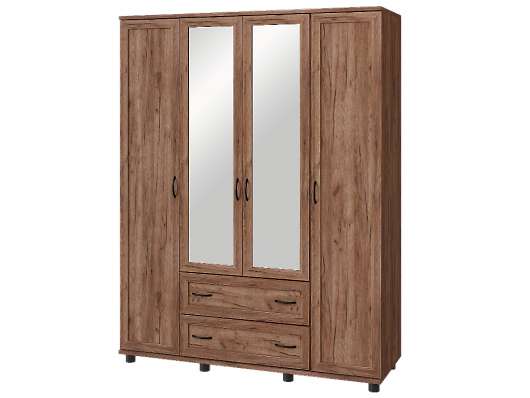 Шкаф для одежды 4-х дверный Ника-Люкс №19 - купить за 37103.00 руб.