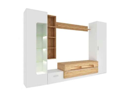 Стенка Loft 20 Белый/Дуб Вотан - купить за 0.00 руб.