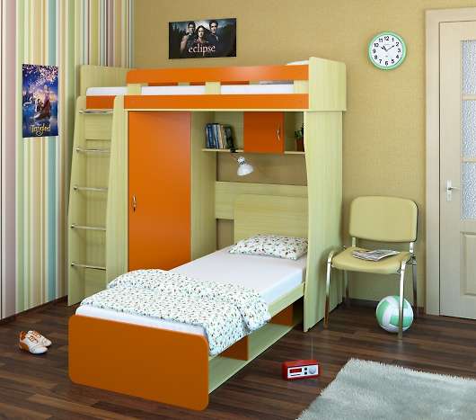 Двухъярусная кровать Карлсон 14.710+14.101 - купить за 29530.00 руб.