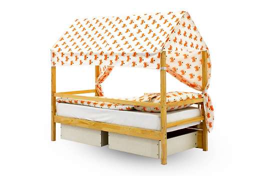 Крыша текстильная Бельмарко для кровати-домика Svogen лисички - купить за 3890.00 руб.