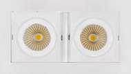 встраиваемый светильник arlight cl-kardan cl-kardan-s180x102-2x9w warm (wh, 38 deg)