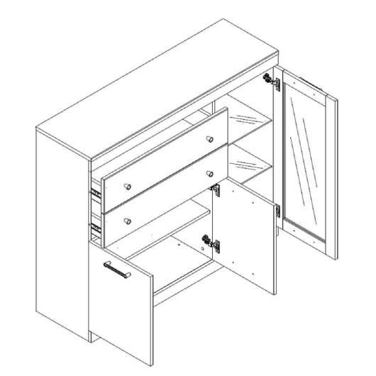 Тумба 1V2D2S Джаггер - купить за 22899.00 руб.