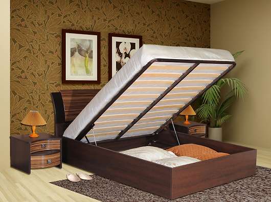 Кровать двойная с подъемным механизмом Болеро - купить за 13695.0000 руб.