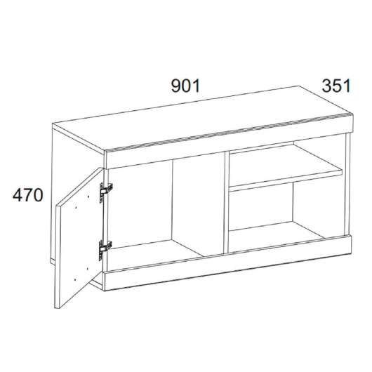 Тумба 1D2N Оскар - купить за 5599.00 руб.