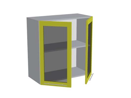 Шкаф 2-х дверный со стеклом В72 70Д2С Шанталь - купить за 9065.00 руб.