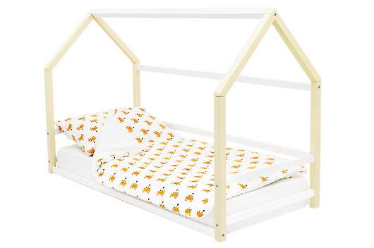 Детская кровать-домик Монтессори Svogen бежево-белый - купить за 8490.00 руб.