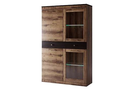 Шкаф с витриной 2V2D1S Джаггер - купить за 23599.00 руб.