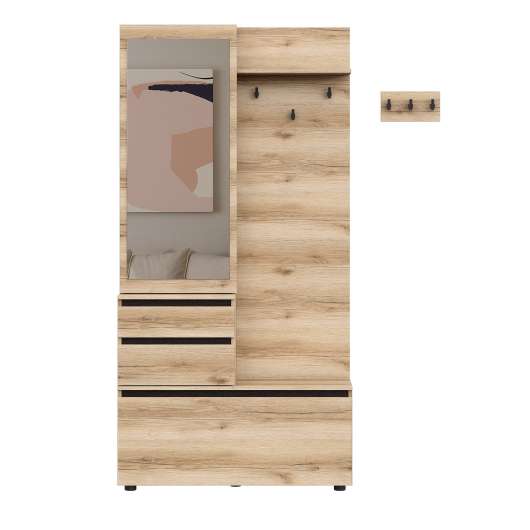 Вешалка с зеркалом Берген - купить за 12180.00 руб.