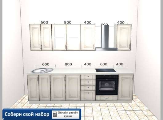 Кухня Виктория (вариант 2) - купить за 25134.00 руб.