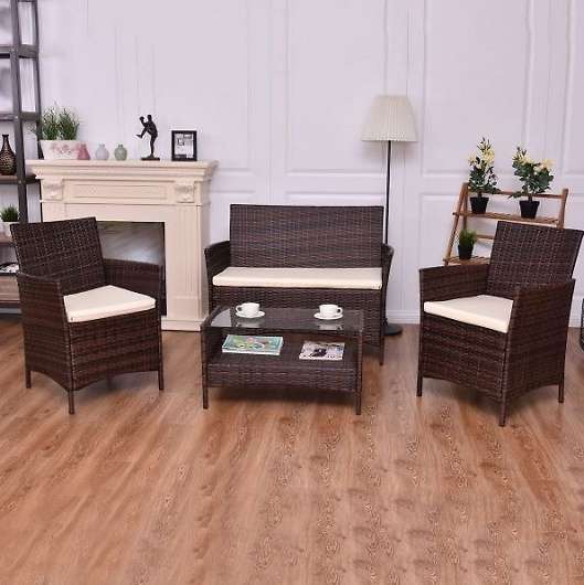 Комплект плетеной мебели из ротанга Падуя «Paduja» brown арт.78333 - купить за 32550.00 руб.