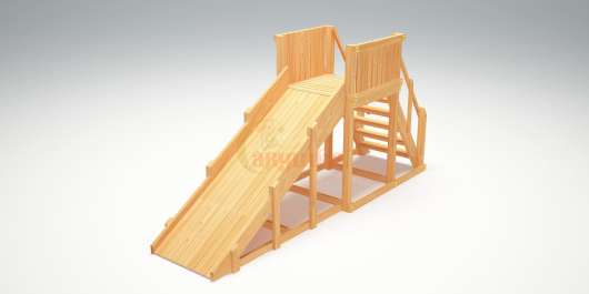 Зимняя деревянная горка Савушка Зима wood-2 - купить за 0.00 руб.