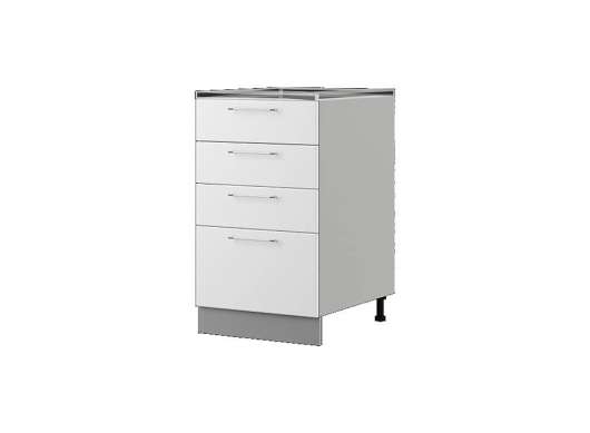 Шкаф нижний с четырьмя ящиками №65 Бруклин ШНЯ 500 - купить за 5704.00 руб.