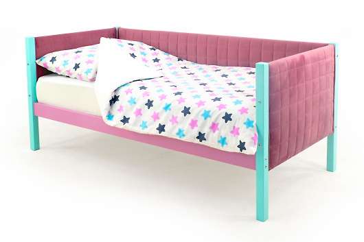 Детская кровать тахта мягкая Svogen мятный-лаванда - купить за 15990.00 руб.