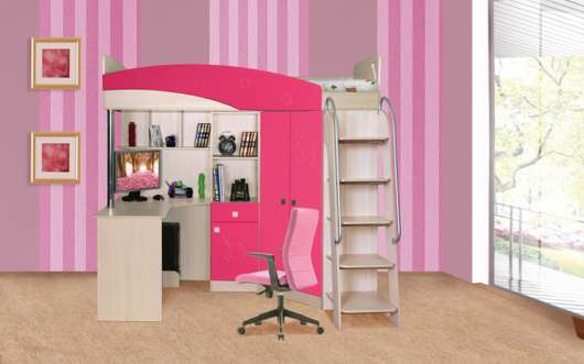 Кровать-чердак Дельфин - купить за 22360.0000 руб.