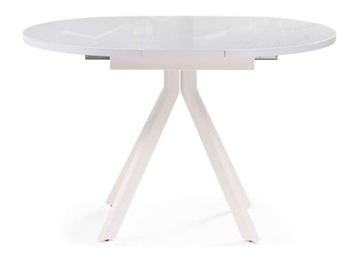 Стеклянный стол Ален 90 белый - купить за 21140.00 руб.