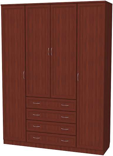 Шкаф 4-х дверный для одежды и белья с ящиками Гарун 110 - купить за 0.00 руб.