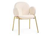 стул на металлокаркасе kalipso white / gold
