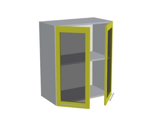 Шкаф 2-х дверный со стеклом В72 60Д2С Базис Linecolor - купить за 5175.00 руб.