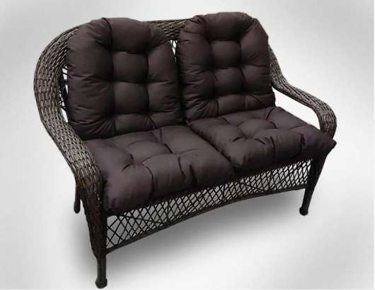 Двухместный диван из искусственного ротанга Мэдисон Нью А07202 - купить за 19650.00 руб.