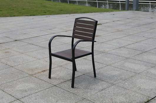 Алюминиевое кресло Поливуд 1 каштан Арт.1012 - купить за 8400.00 руб.