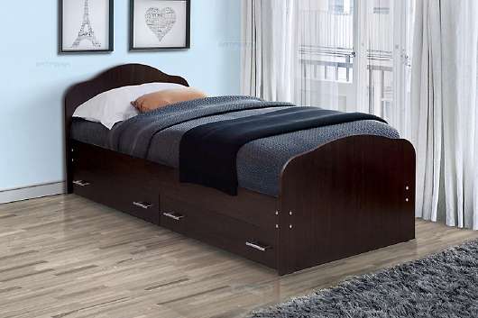 Кровать односпальная с ящиками №1 - купить за 8775.00 руб.