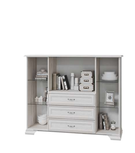 Комод с двумя стеклянными дверками Николь - купить за 34174.00 руб.