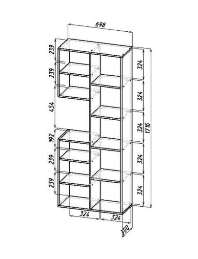 Компьютерный стол-стеллаж Рикс 25 - купить за 7498.00 руб.