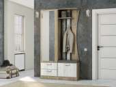 прихожая аэлита 5 дуб серый крафт/дуб белый крафт