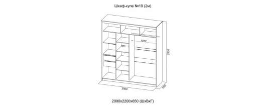 Шкаф-купе № 19 Кантри - купить за 0.00 руб.