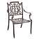 Комплект мебели из литого алюминия стол ПАЛМ "PALM" D100 арт.74397 + 4 кресла МИРАНДА "MIRANDA" арт.6200-4 - купить за 75600.00 руб.