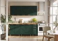 Кухня Ирис 2,0 м Дуб Крафт Золотой/Браш Грин кухня ирис 2,0 м дуб крафт золотой/браш грин