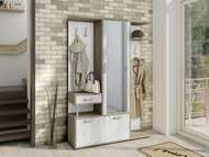 прихожая арго 1 дуб серый крафт/дуб белый крафт