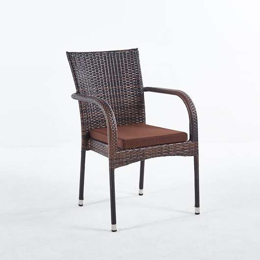 Кресло из искусственного ротанга Милан с подушкой - купить за 7950.00 руб.