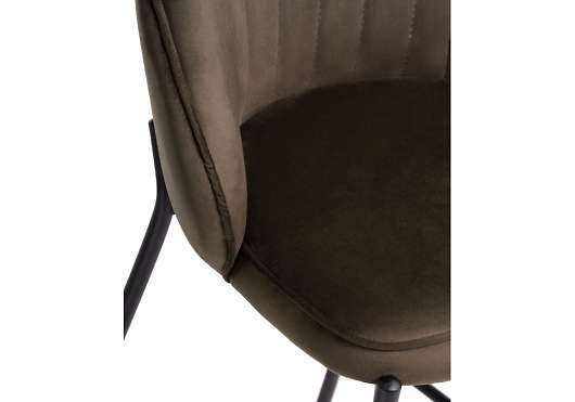 Полубарный стул Нейл шоколадный / черный - купить за 6504.00 руб.