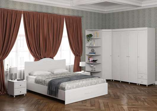Спальня Италия белое дерево (вариант 3) - купить за 96647.00 руб.