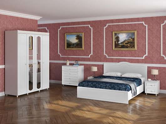 Спальня Афина белое дерево (вариант 6) - купить за 79784.00 руб.