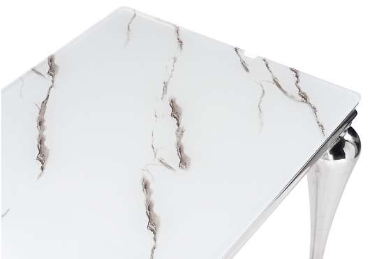 Стеклянный стол Vase белый - купить за 90010.00 руб.
