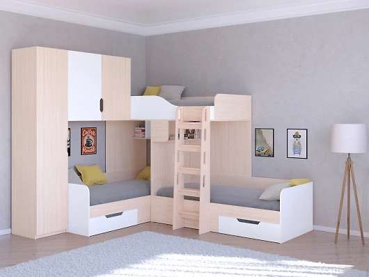 Трехместная кровать ТРИО 1 - купить за 45400.00 руб.