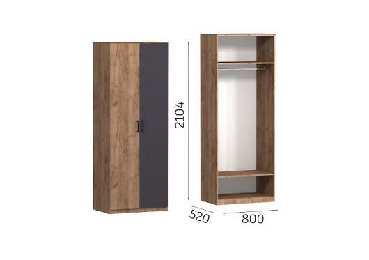 Шкаф 2-х дверный Эконика - купить за 9660.00 руб.