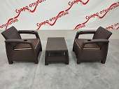 комплект мебели yalta balcony set chocolate 7454