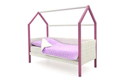 Детская кровать-домик мягкий Svogen лаванда-белый - купить за 20190.00 руб.