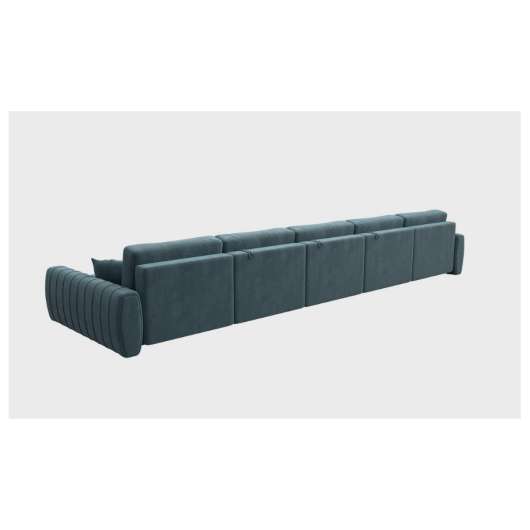 Диван Лига-057 МегаЛонг велюр SEVEN 113 бирюзовый - купить за 152990.00 руб.