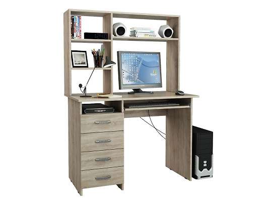 Компьютерный стол Милан 3 с надстройкой - купить за 10499.00 руб.