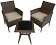 Комплект мебели из ротанга "VIRGINIYA BALCONY SET NEW" арт.78296 - купить за 25050.00 руб.