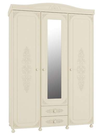 Шкаф 3х дверный с зеркалом Ассоль Плюс АС-27 - купить за 59880.00 руб.