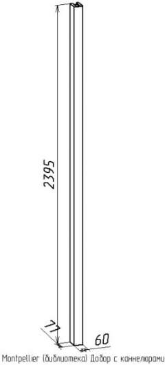 Добор с канелюрами Montpellier (библиотека) - купить за 0.00 руб.