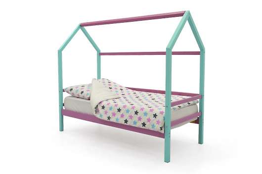 Детская кровать-домик Svogen мятный-лаванда - купить за 11890.00 руб.