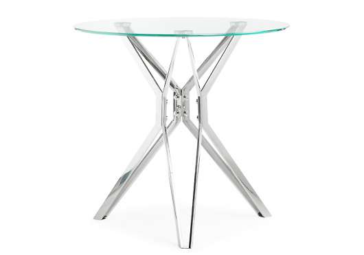 Стеклянный стол Roko 80 chrome - купить за 13500.00 руб.