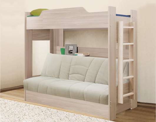 Двухъярусная кровать с диваном - купить за 21060.00 руб.